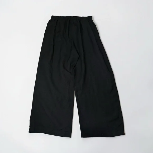 Madewell Black Breezewoven Pull-On High-Rise Straight Linen Blend Pants - Medium - Picture 5 of 11